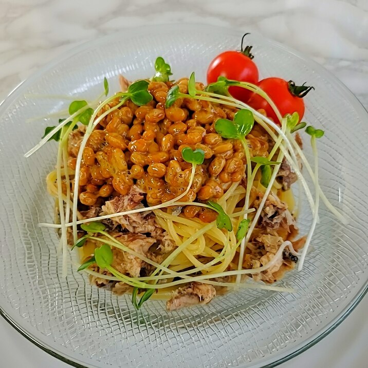 鯖缶と納豆の冷製フェデリーニ レシピ 作り方 By じゅん たま 楽天レシピ 鯖缶と納豆の冷製フェデリーニ レシピ 作り方 By じゅん たま 楽天レシピ